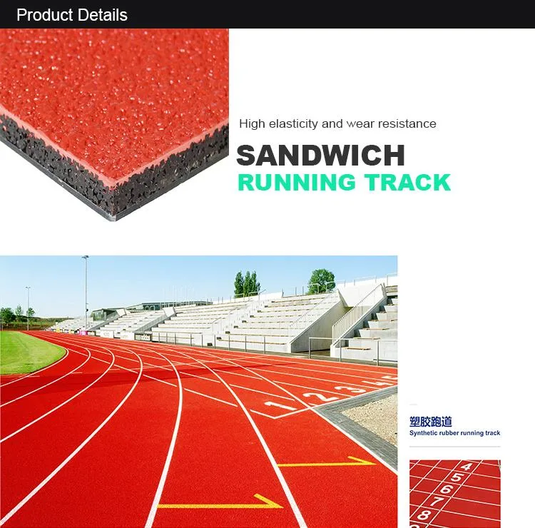 4 Layers International Hot Sale Wide Using 4 Seasons Drain Away South Asian Most Popular Long Service Time Sandwich System Sports Floor Running Track