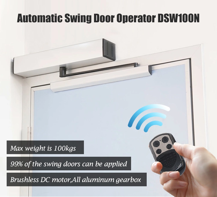 Electric Single Double Door Leaf Automatic Swing Door Operator with Access Controls