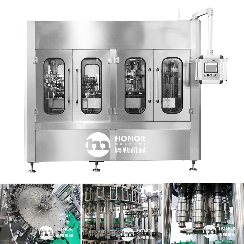 Beer Foaming Device 3-in-1 Beer Filling Capping Packing Machine