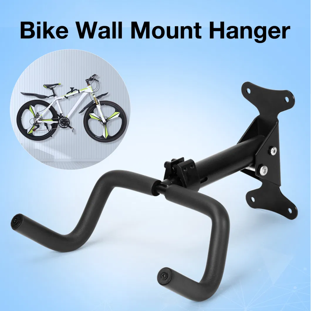 Bicycle Wall Mount Mountain Double Hook Trailer Frame Foldable
