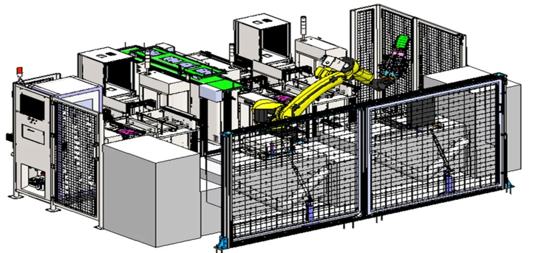 Intelligent Manufacturing Production Assembly Industrial 4.0 Delta Scrara Robot Precision Line