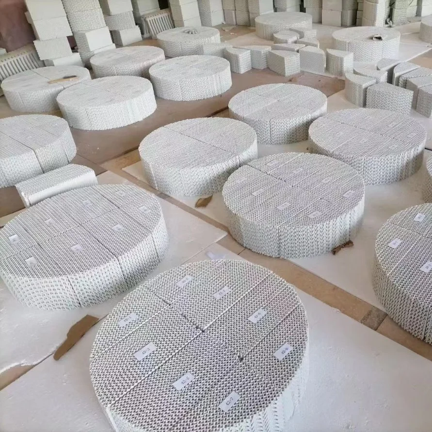 125y 250y 350y 500y Ceramic Structured Packing Plate