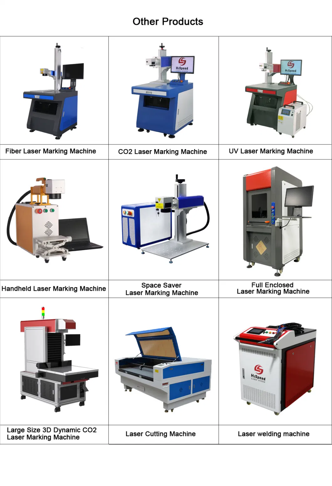 Manufacture Price Metal Engraving Etching 20W Fiber Laser Marking Machine Equipment