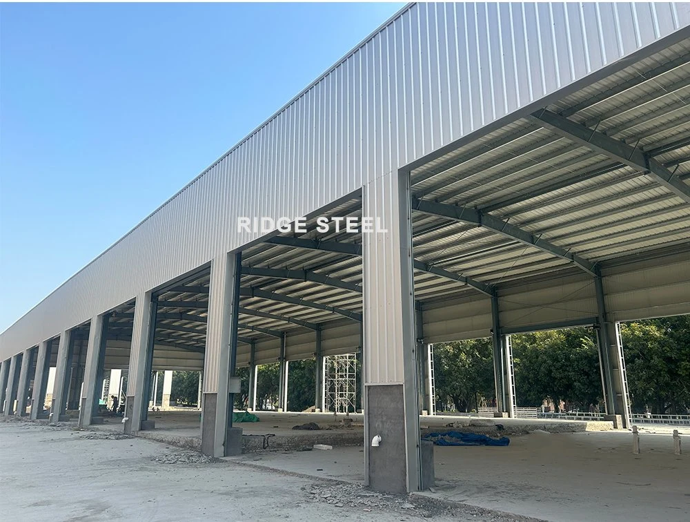 Prefab Workshop Industrial Shed Metal Frame Warehouse Shed Prefabricated Steel Structure Price