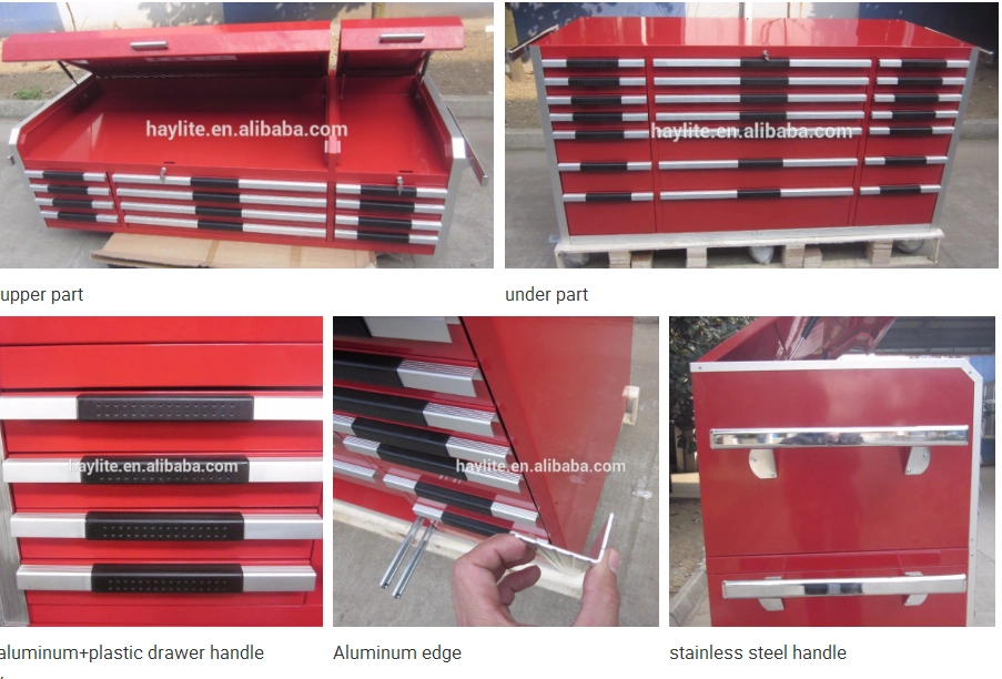 Heavy Duty Metal Locker Drawer Tools Storage Cabinet with Shelf Support