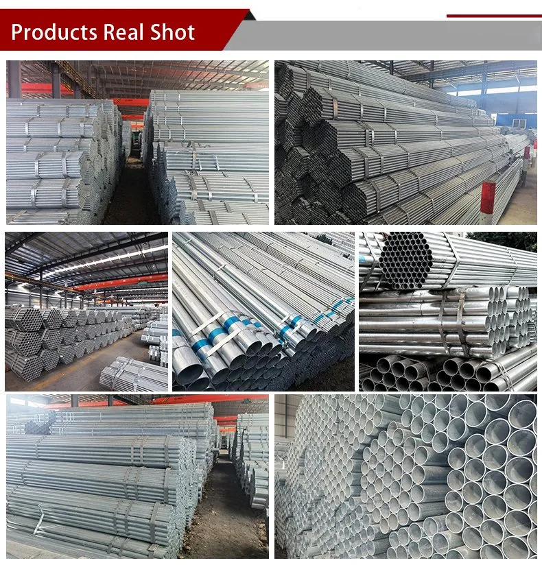 China Manufacturer Supply ASTM-A53 Grade A Grade B Hot DIP Galvanized Pipe DN 4&prime;&prime; 6&prime;&prime; 10&prime;&prime; Sch40 Galvanized Steel Pipe