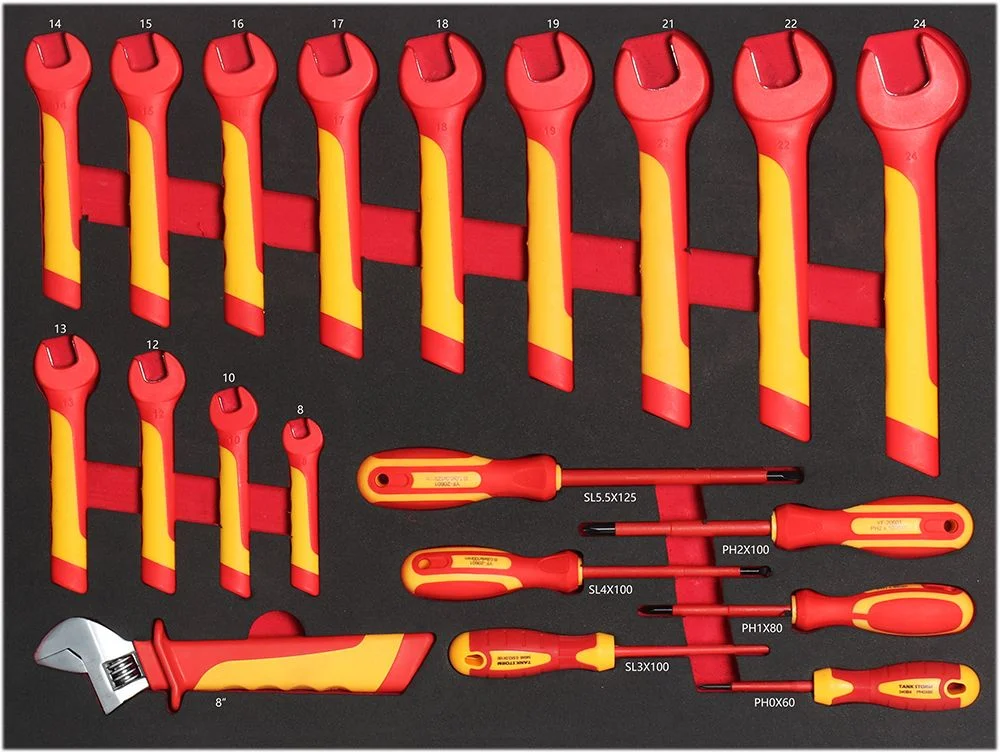 68 PCS Insulated Hand Tools Set3-Draw Tool Cabinets Factory