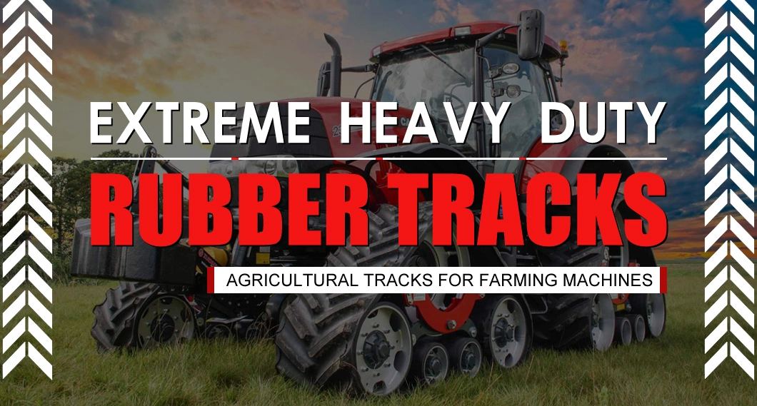 Agricultural Tractor Harvester Rubber Track Crawler for John Deere &amp; Case Ih