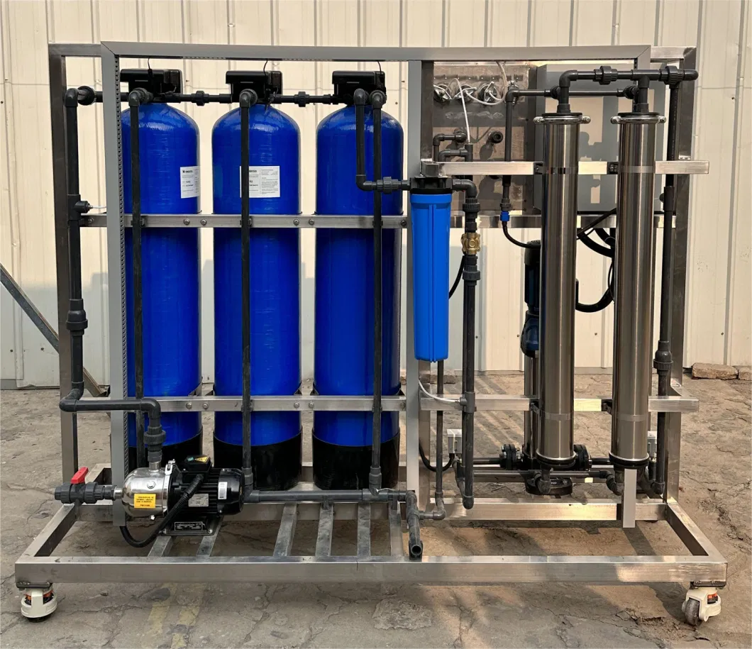 0.5m3/H RO Water Purifier Reverse Osmosis System FRP Tanks