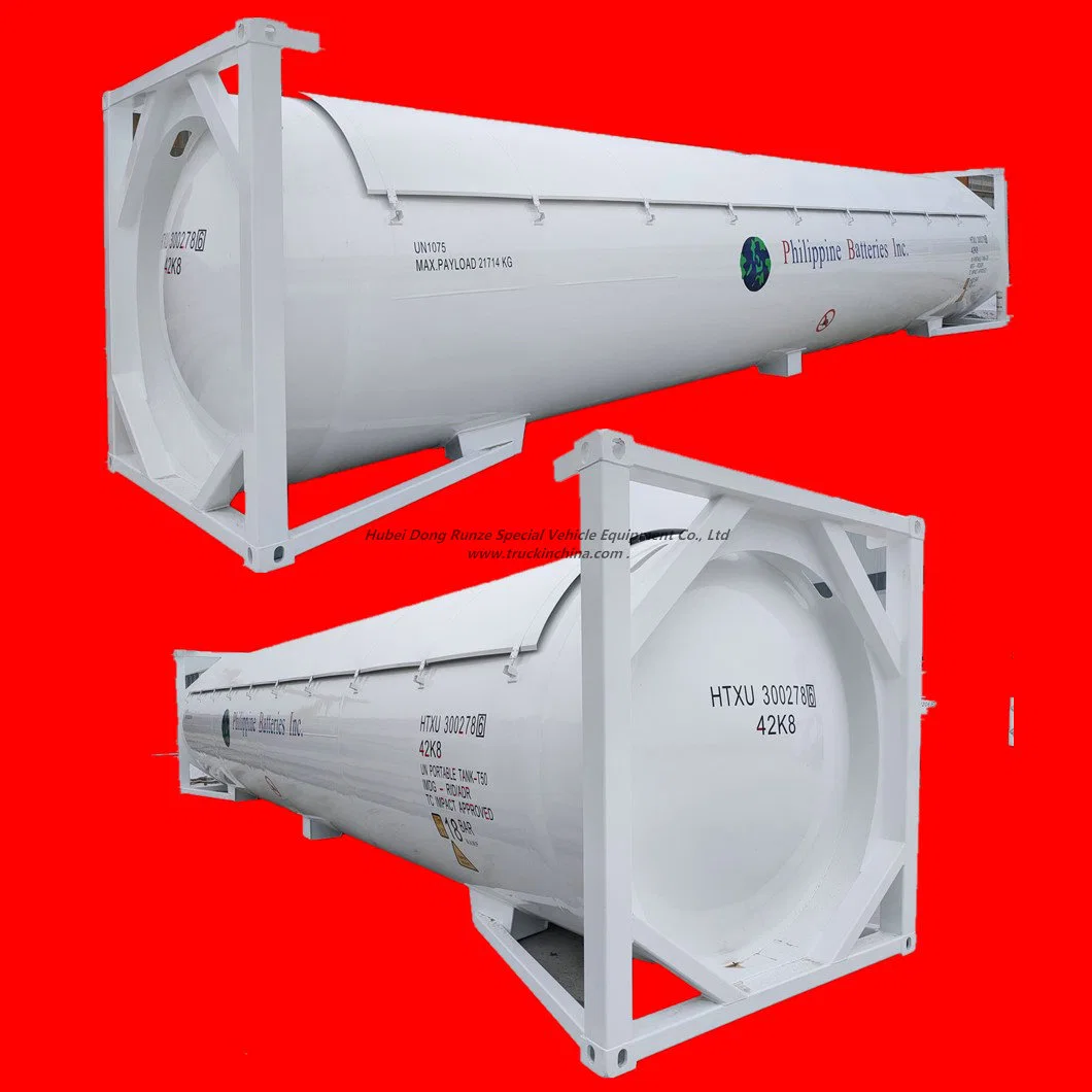 30FT Un 2031 Portable Tank for Corrosive Concentrated Nitric Acid Hno3 (Pure Aluminium Tank 22CBM)