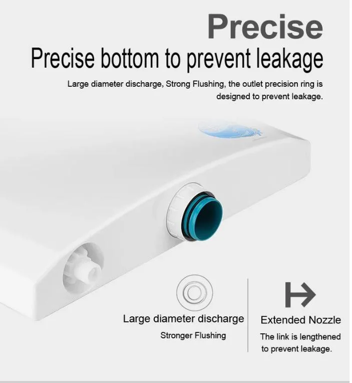 Lesso Wp02105 Squatting Toilet Plastic Cistern Toilet Dual Flush Valve Tank