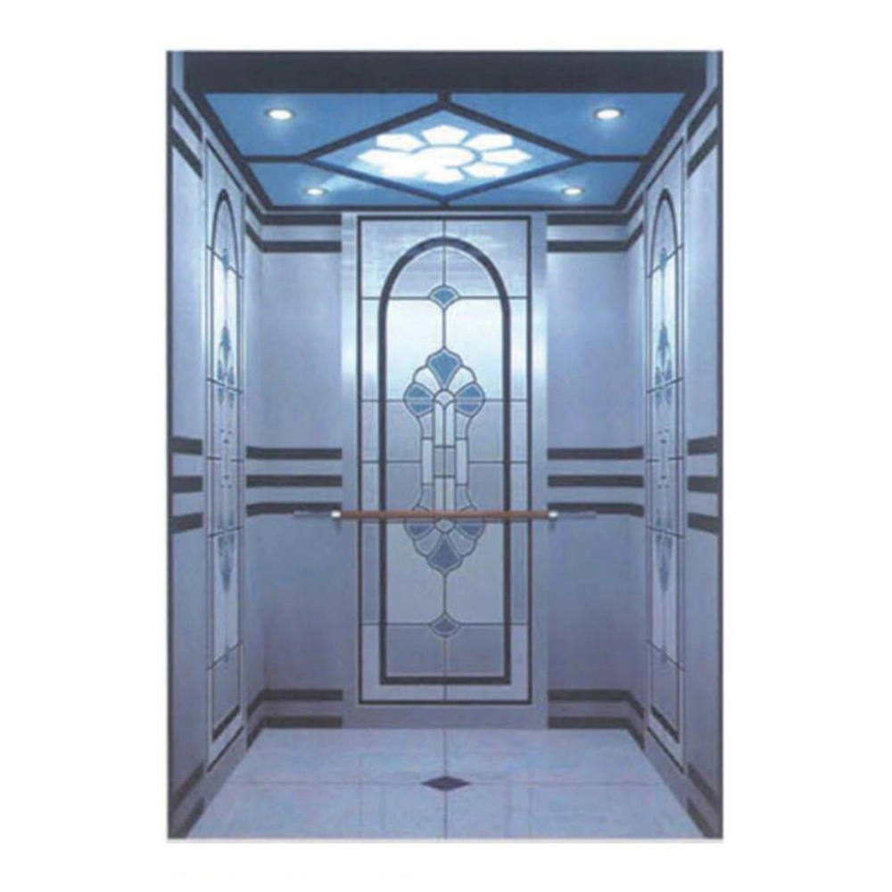 Mirror Etching Home Passenger Lift Elevator with En-81certificate