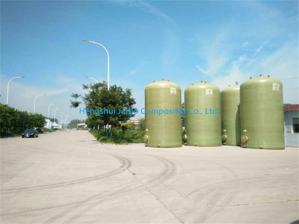 GRP Fiberglass Anti-Corrosion Horizontal Tank with 2-3 Saddles