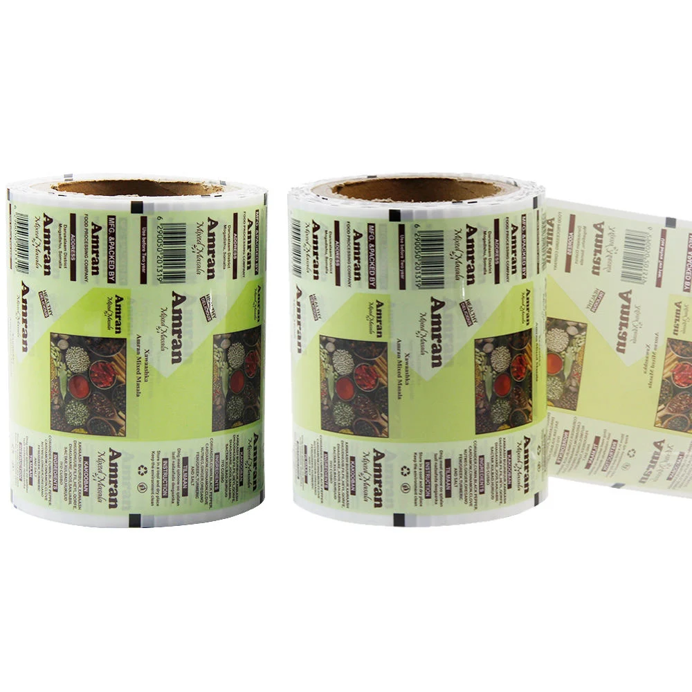 Plastic Lollipop Candy Sugar Packaging Films Roll Automatic Laminating Coffee Sachet Food Packaging