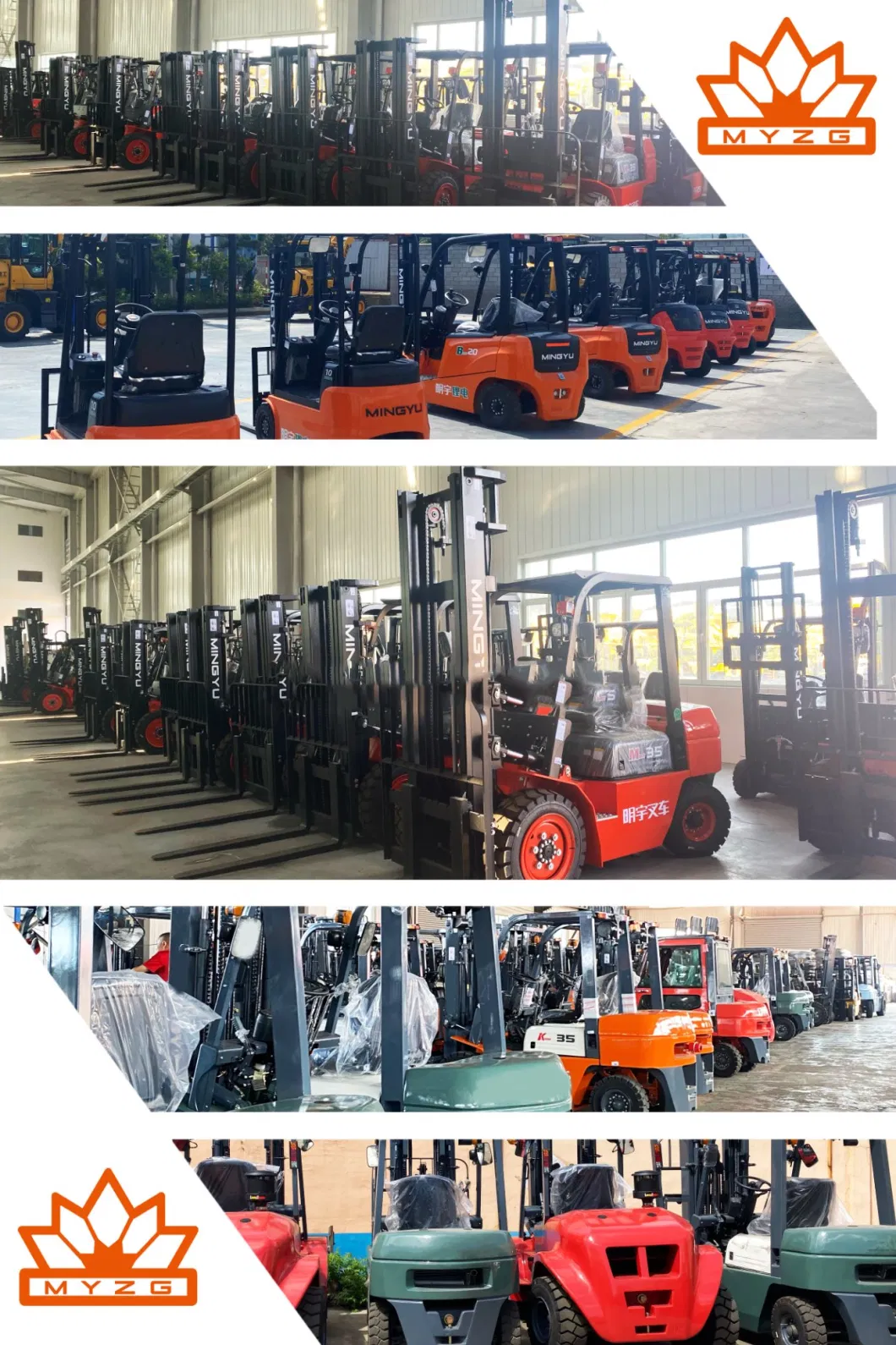 Mingyu All Terrain Work Platform off-Road Pallet Electric Forklift