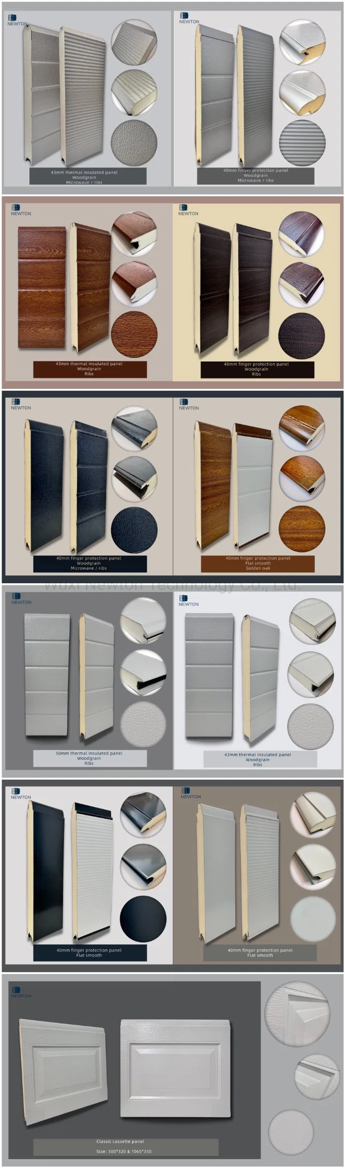 Sectional Garage Door Polyurethane Foaming Panel