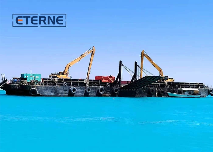 Customized Size Modular Container Pontoons Platforms Barges From China