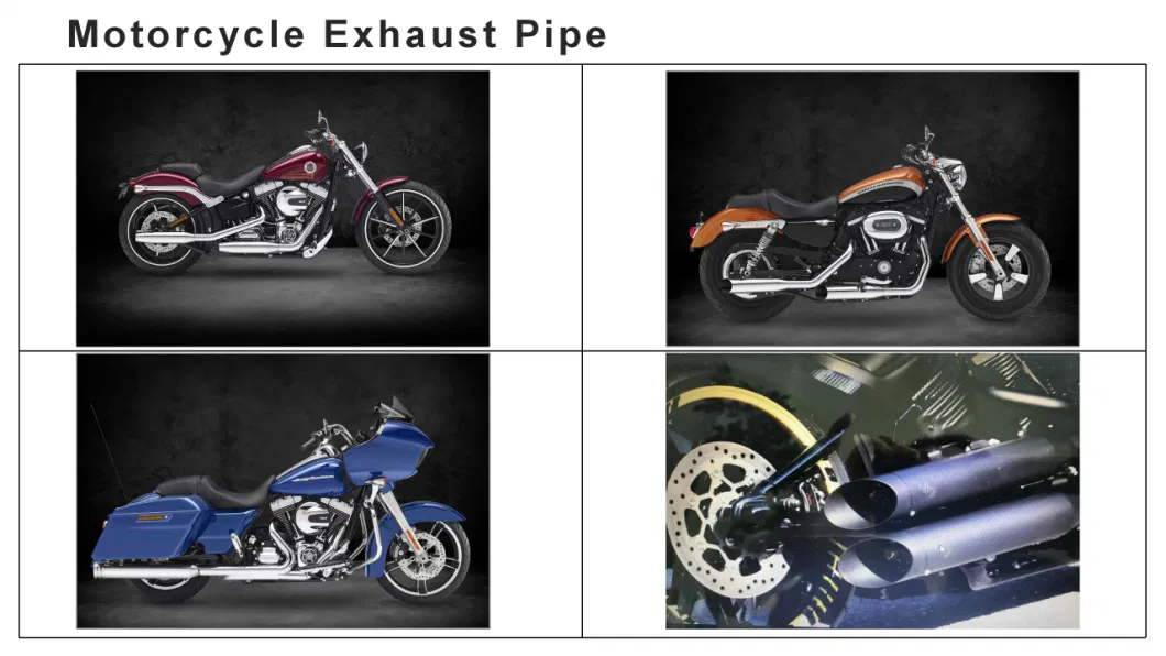 Customized Steel Motorcycle Exhaust Silencing System with ISO9001 Quality Certification