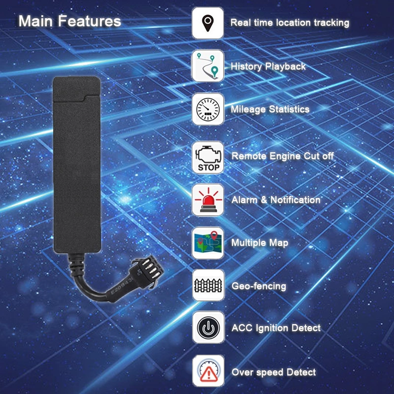 High Quality GPS Positioning Wired GPS Tracker GPS Device for Car