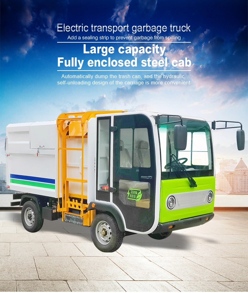 Automatic Loading Factory Directly Selling Garbage Bin Hauling Truck Mini