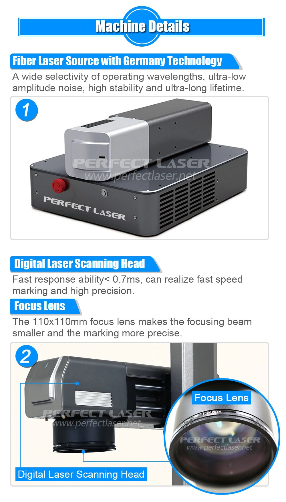 Fiber Laser 20W Metal Photo Printing Laser Etching Equipment