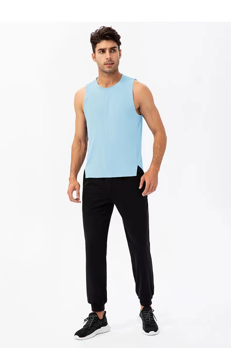 Men Sleeveless Sports Wear Gym Vest Fast Drying Top Activewear Cooling Tank Top
