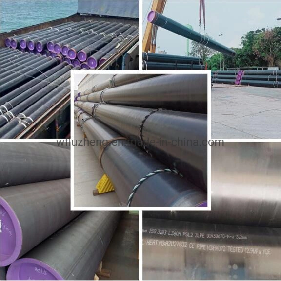 China Factory Black Steel Pipe API 5L Psl2 ASTM A106 B X42 X52, Oil Well Pipeline Schedule 40 and Sch 80
