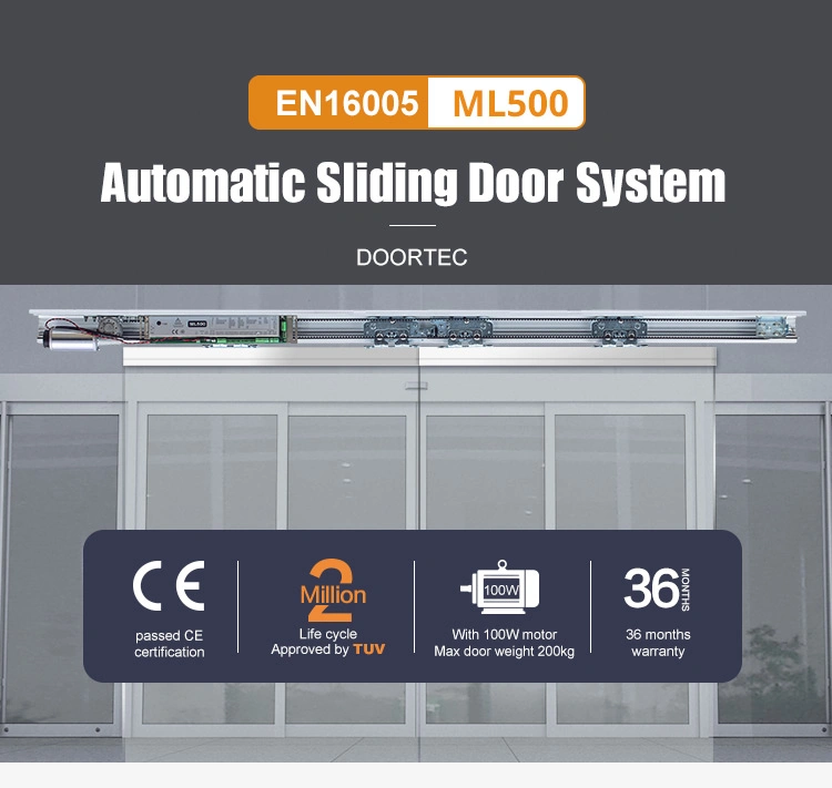 Turtech Similar Automatic Sliding Door En16005 Auto Test Infrared Sensor Door