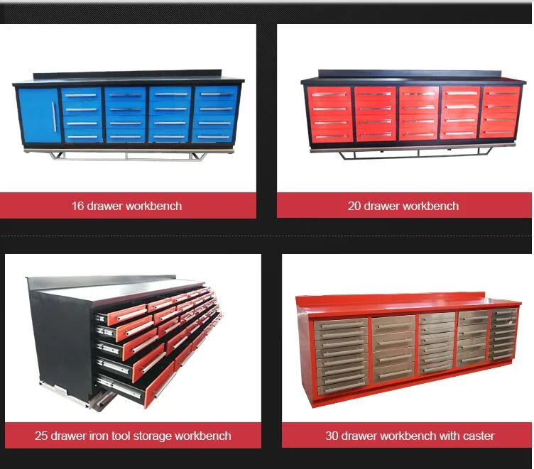Top Quality 12 Drawers Metal Tool Garage Cabinet with 2 Doors