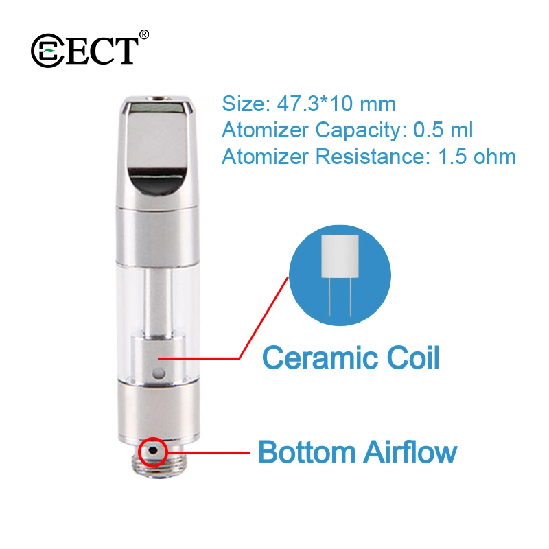 OEM Package Ect B1s Factory Supply Ceramic Coil 510 Thread Preheat Atomizer/Cartridge/Tank 0.5/1ml