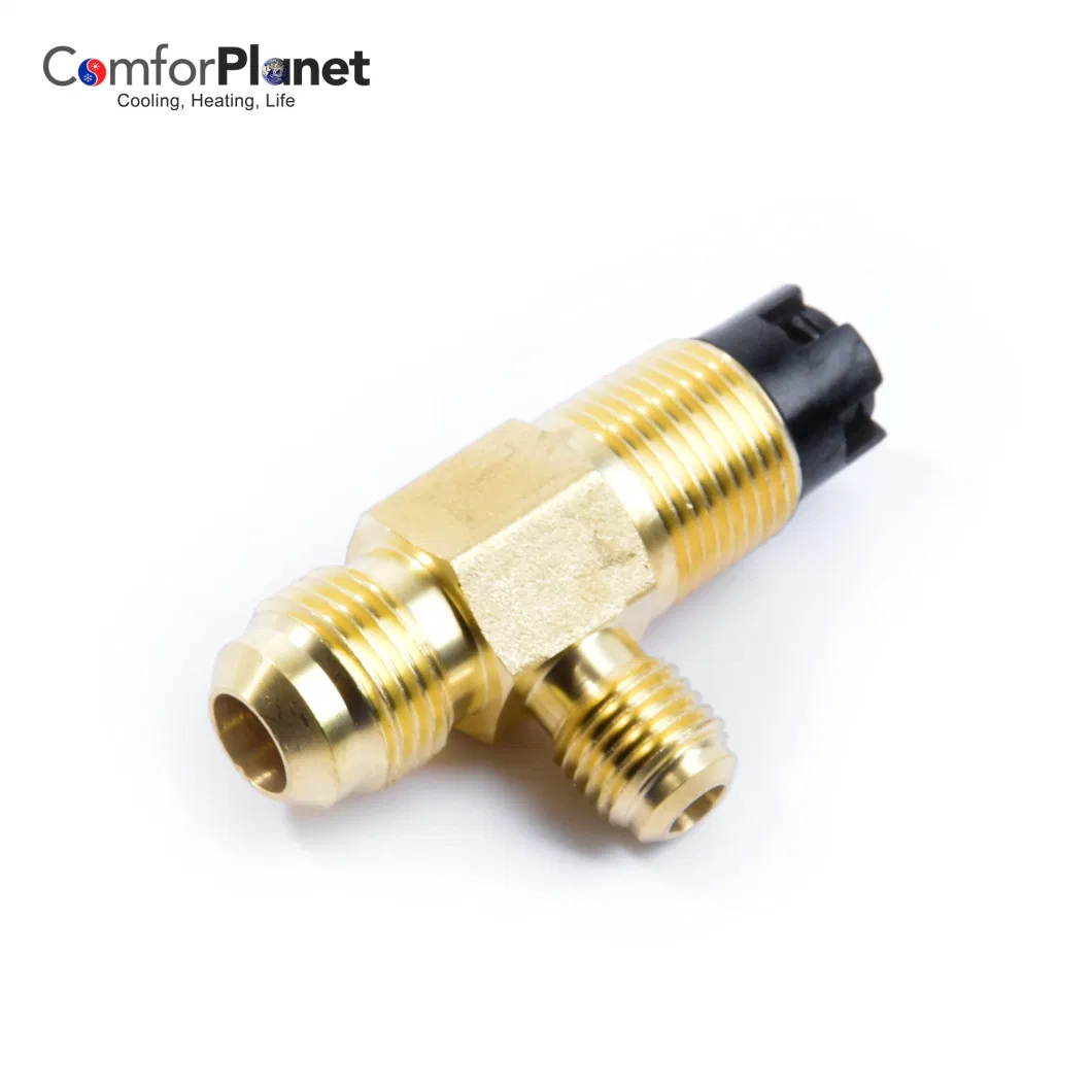 Vacuum Pump Intake Port Adapters Brass Pipe 1/4&quot;SAE 3/8&quot;SAE Refrigeration Brass Connector