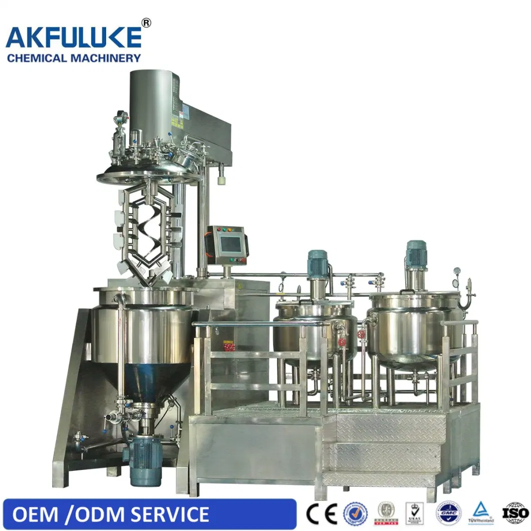 Making Machine Vacuum Emulsifying Mixer Machine Cream Lotion Mixing Tank