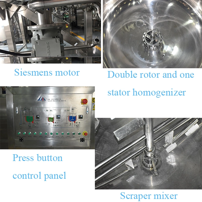Stainless Steel Vacuum Mixing Tank for Paint Production Plant