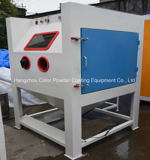 Sandblast Cabinet with Gloves, Pedal, Gun, Nozzles and Built-in Dust Collector