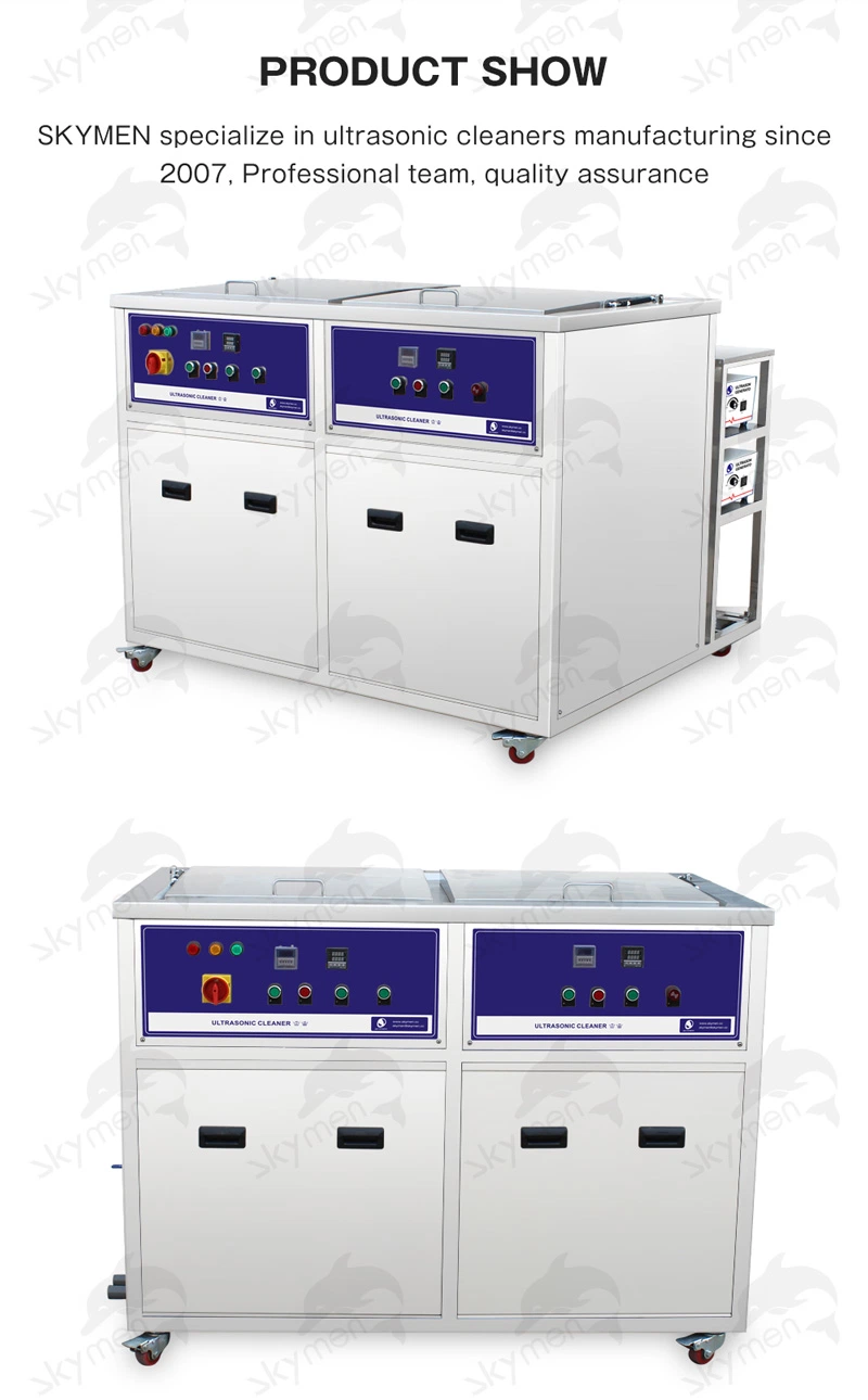 Superior Double Tanks with Drying Function Industrial Ultrasonic Cleaner with Cleaning Tank and Hot-Wind Tank 150L