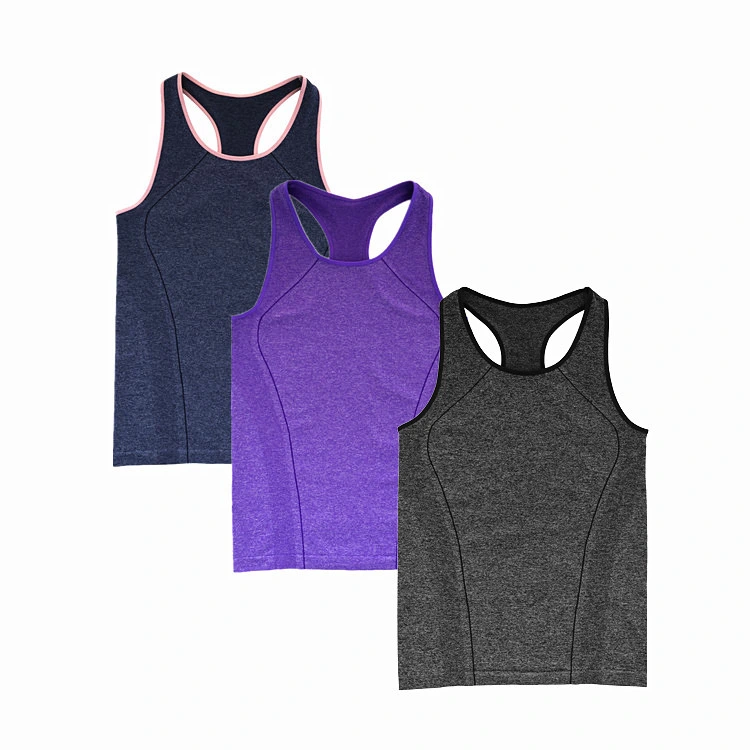 Summer New Style Quick-Drying Breathable Running Sports Vest Women Sleeveless I-Shaped Fitness Yoga Tank Jkt-400