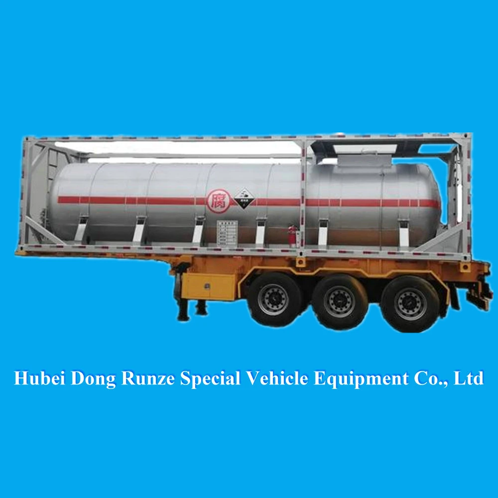 30FT Hno3 Container Tanks for Transport Nitric Acid 98% Concentration (Purity Aluminum 12mm Tank UN 2031)