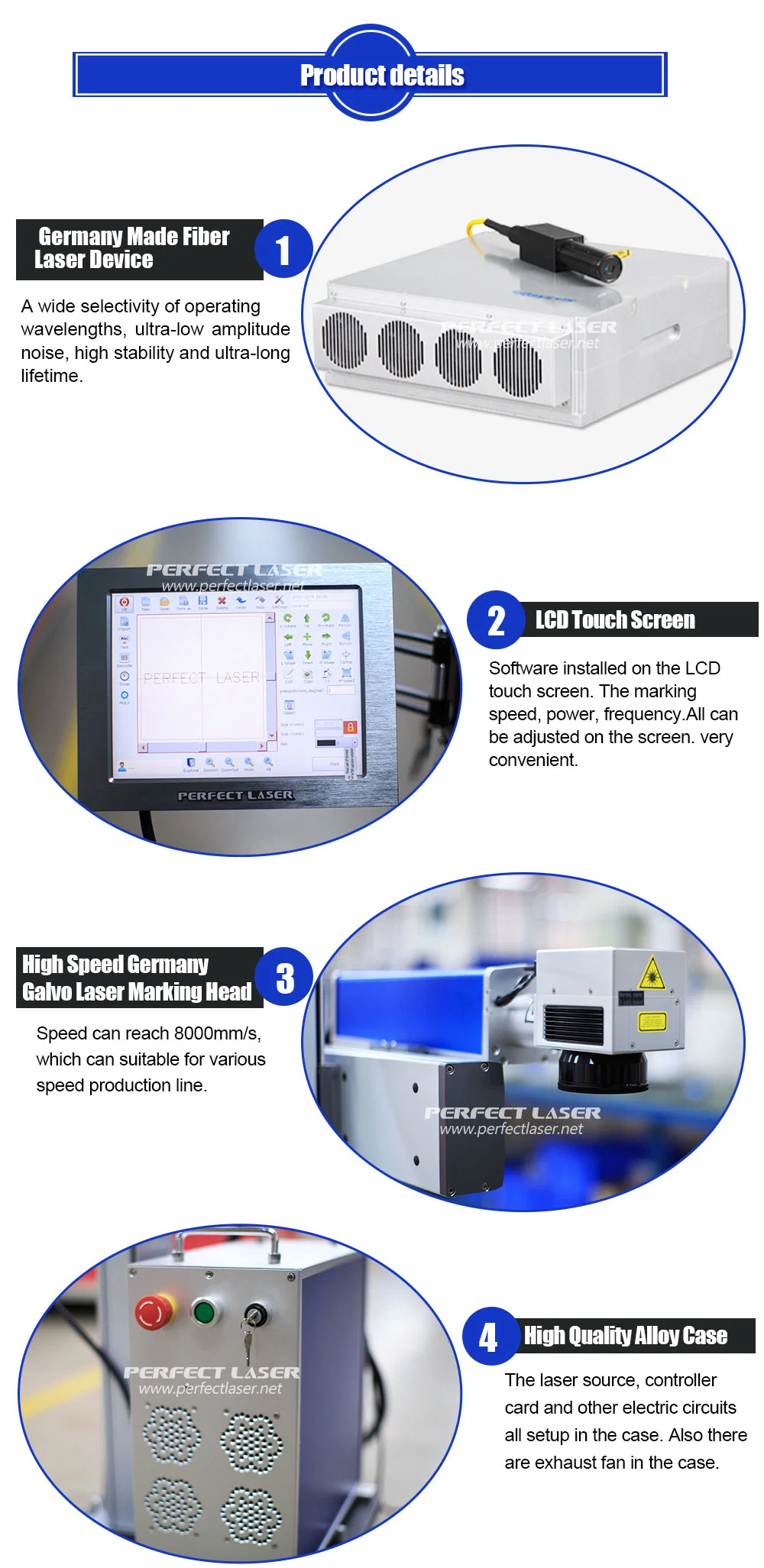 20W 30W 50W Lifting Type Laser Marking Machine for Bottles on Production Line