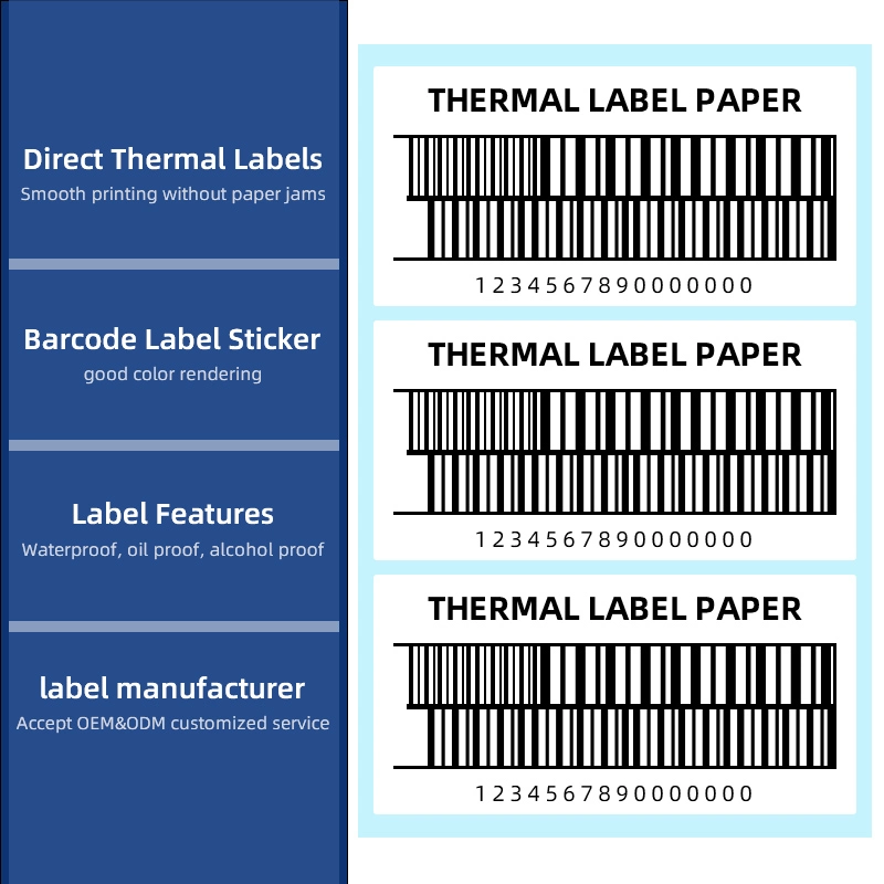 Wholesale Thermal Self-Adhesive Label Available Blank Weighing Scale Label Printing 58X40 58X60 Label Barcode Sticker Scale Paper