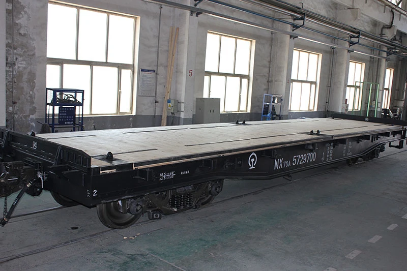 N50 Railway Flat Car for Transport Steel Wood Equipment 20FT
