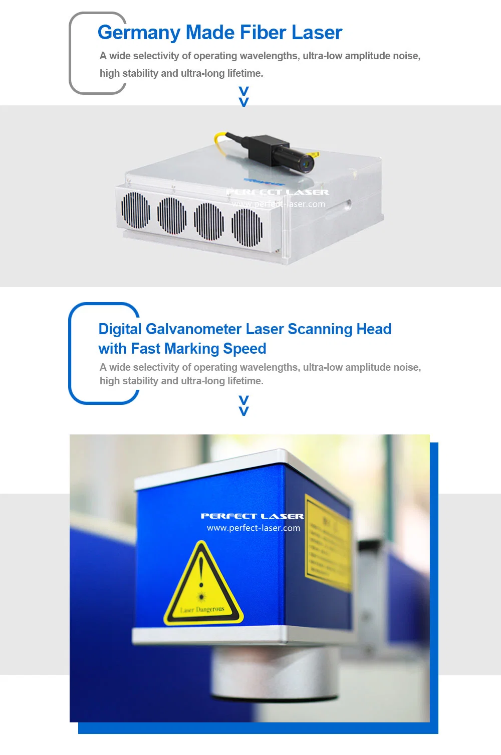 Etching Plastic Fiber Laser Marking Equipment