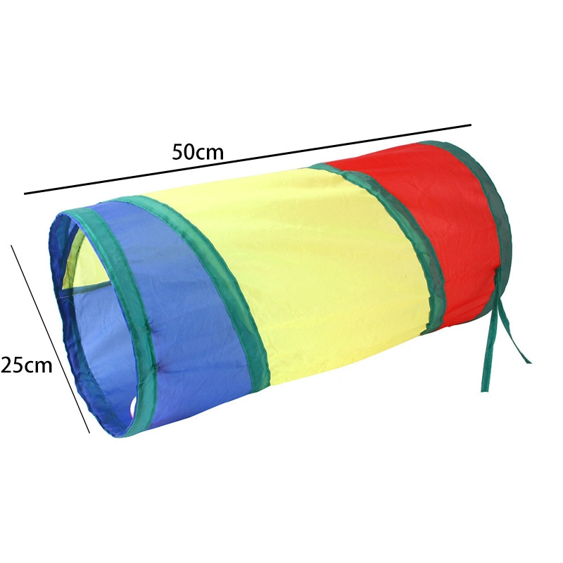 Hot Selling Direct Rainbow Interactive Pet Cat Foldable Toy Drill Bucket Tunnel for Pet Supplies Products