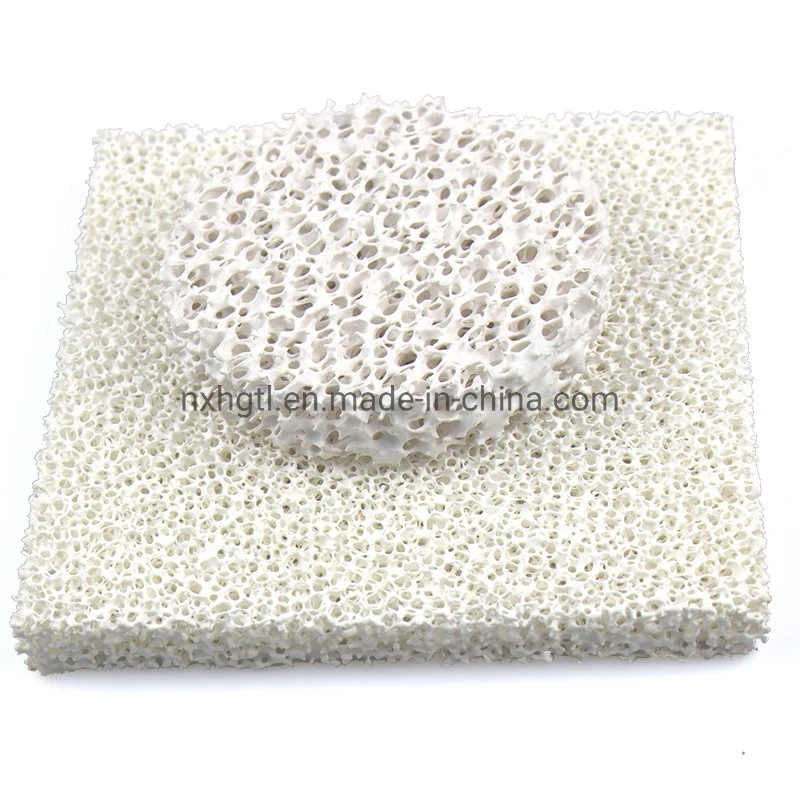 Alumina Porous Ceramic Foam Filter Plate for Foundry