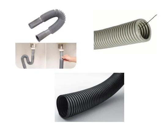 Plastic Corrugated Pipe Forming Machine Cable Threading Pipe/Washing Machine Inlet Pipe