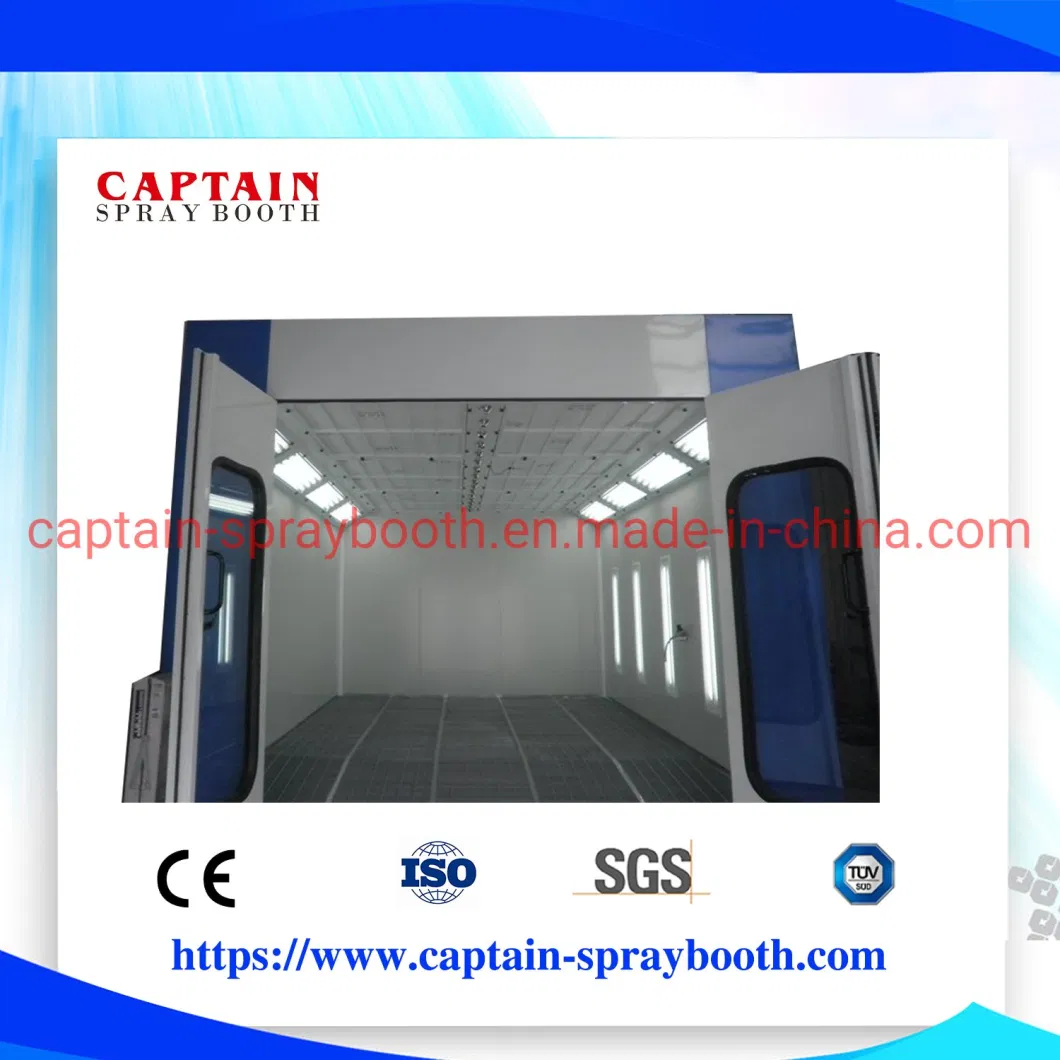 Oil Heating Build-in Ramp Auto Spray Booth /Paint Booth / Paint Cabinet