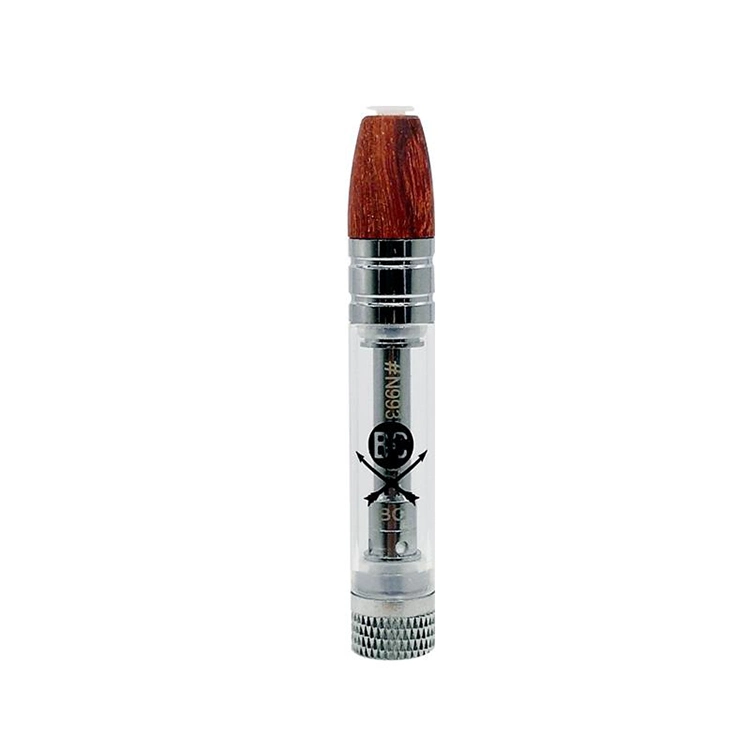 Big Chief Vape Cartridge Atomizer Pen Cart Wood Tip 0.8ml Tank Thick Oil Ceramic Coil Vaporizer for 510 Preheat Battery with Sticker