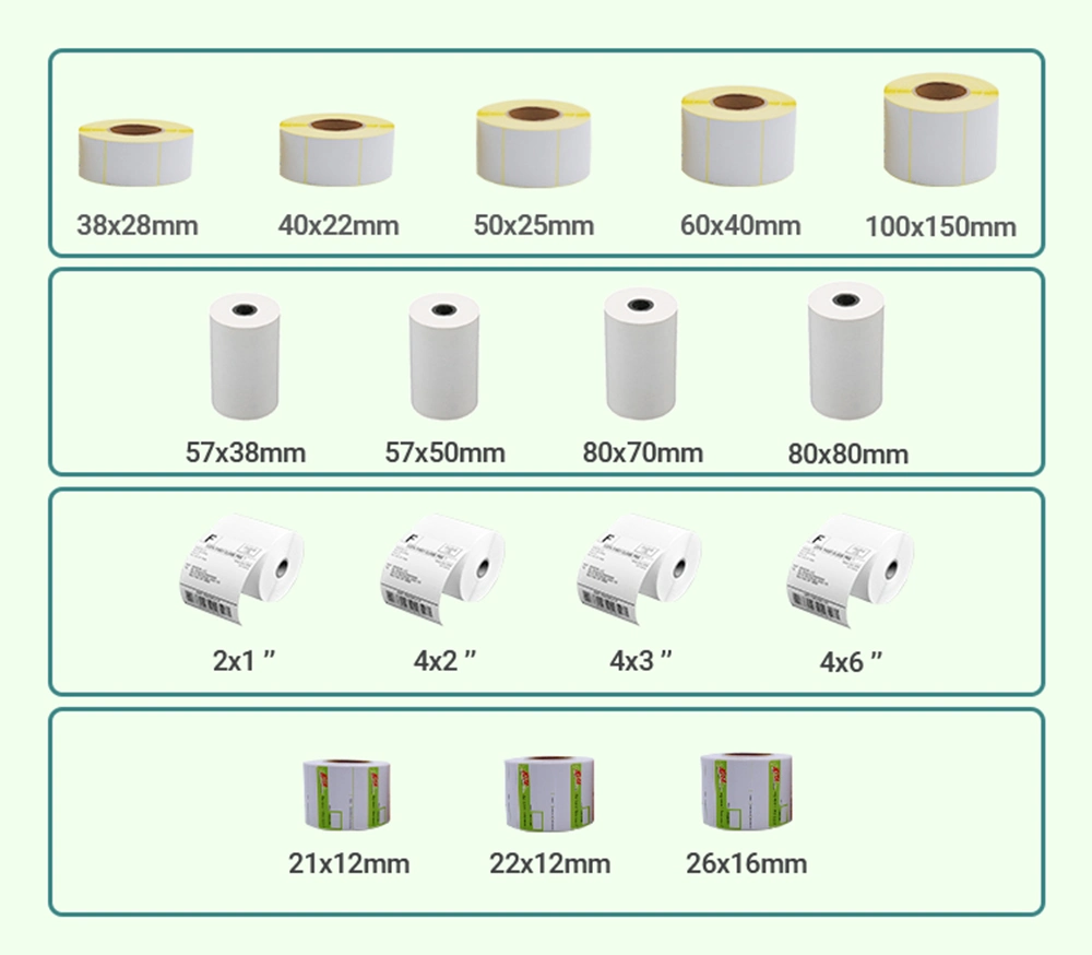 Printer Heat Sensitive Weighing Scale Price Tag Self Adhesive Paper