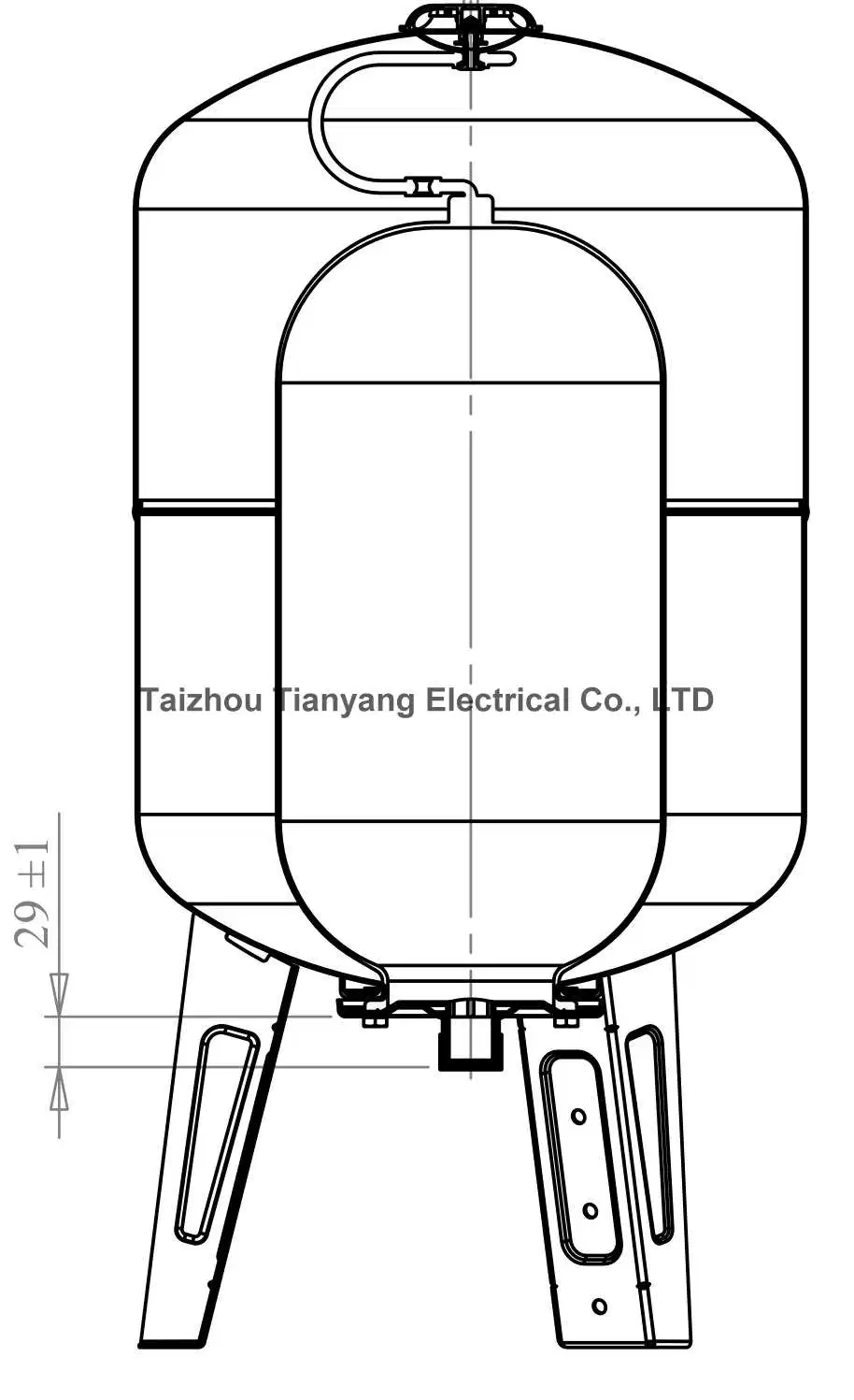 Pre-Charged Vertical Well Water Pressure Tank From Dezhi China