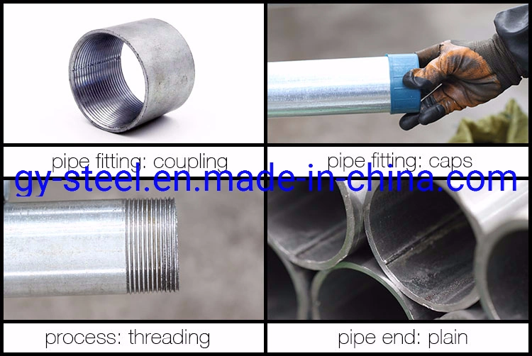 Low Carbon Steel Price Per Kg Gi Round Cross Pipeline by Construction Materials Price List