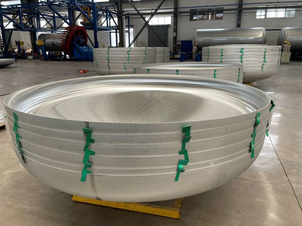 China Manufacture Carbon/Stainless Steel ASME Standard Pressure Vessel Tank Cap Elliptical Dished Head